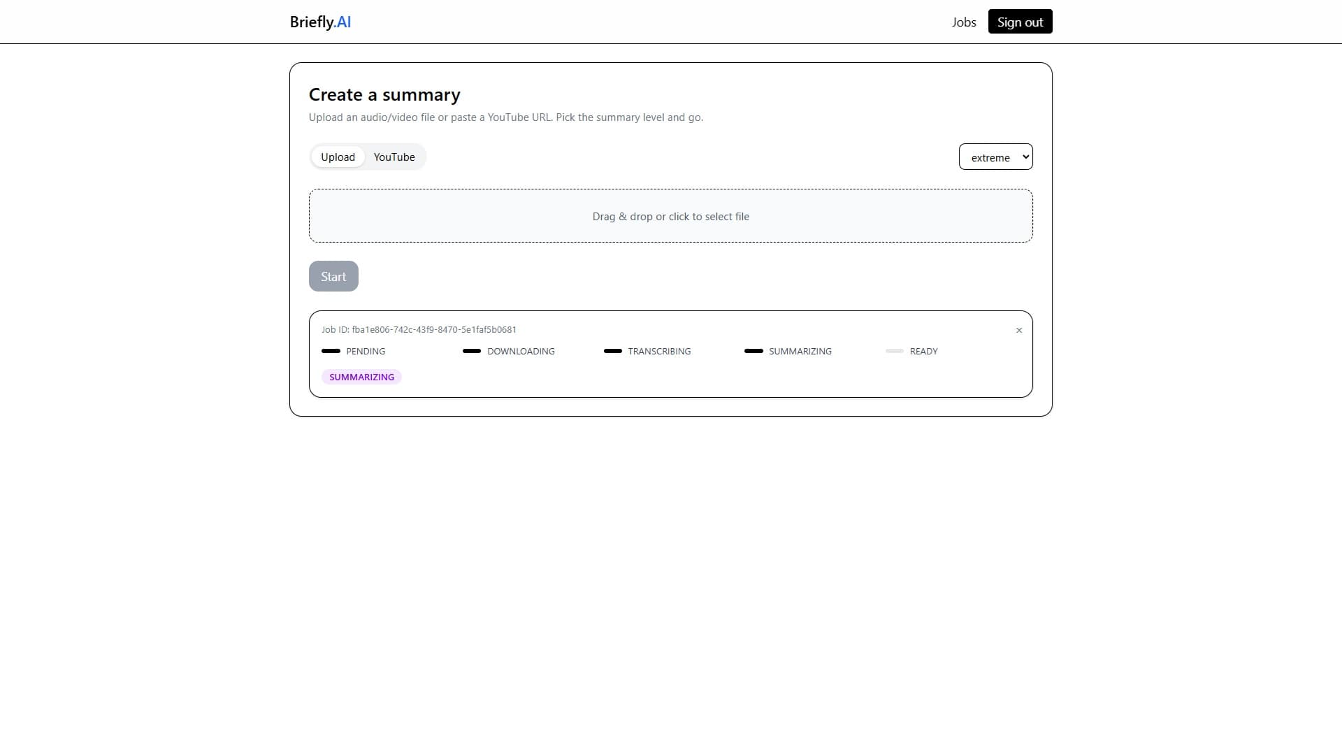 Briefly AI screenshot 2